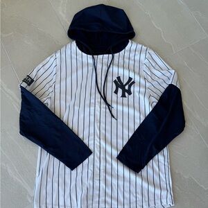 NY Yankees Pinstripe Jersey Hoodie